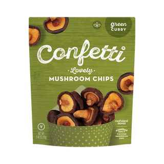 Confetti Green Curry Mushroom Chips (Zipper Pouches)