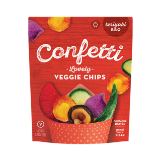 Confetti Teriyaki BBQ Veggie Chips (Zipper Pouches)