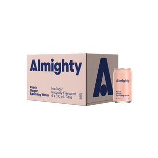 Almighty Peach Ginger Sparkling Water