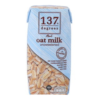 137 Degrees oat milk unsweetened 180ml